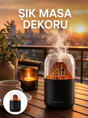 Büyük Kapasiteli Aromaterapi Cihazı – 280 ml Su Haznesi Yeni Nesil - Lisinya