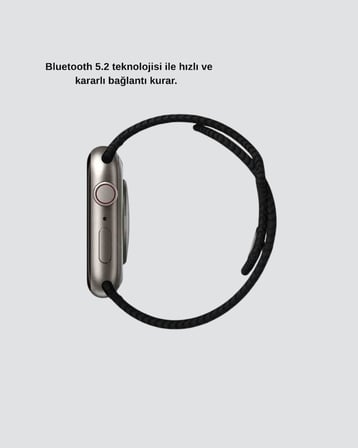 Bluetooth 5.2 Akıllı Saat Kablosuz Şarjlı Sesli Asistanlı 420 mAh Günlük Kullanım - Lisinya