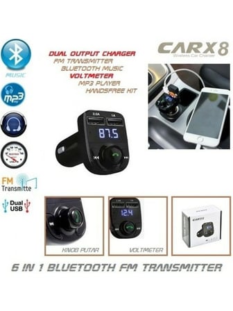 Bluetooth Fm Transmitter Car X8 ( Lisinya )