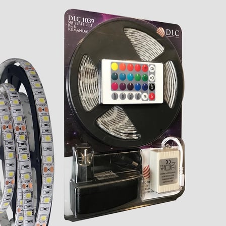 5 Metre Rgb Şerit Led Seti-iç ve Dış Mekan Silikonlu-tak Çalıştır ( Lisinya )