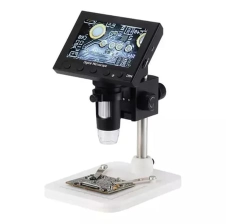 Nikula- 1000X 2.0MP USB dijital elektronik mikroskop 8 LCD ekran VGA büyüteç Dm4-s ( Lisinya )