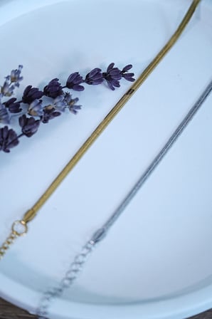 İtalyan Tasarım Çelik Çift Bileklik  Unisex Altın Gümüş Renk, Kararmaz 2 Adet