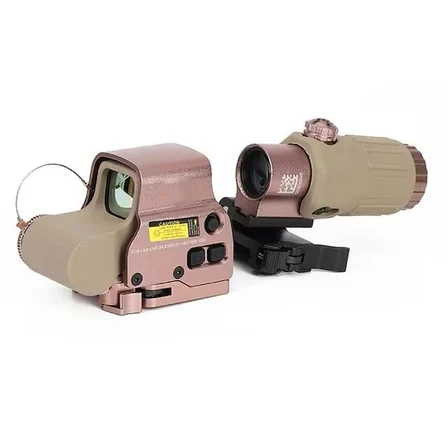 558-G43 XPS2 Hedef İşaretleyici Red Dot - Holografik Nişangâh, 5x Büyütmeli Set Çöl Rengi ( Lisinya 