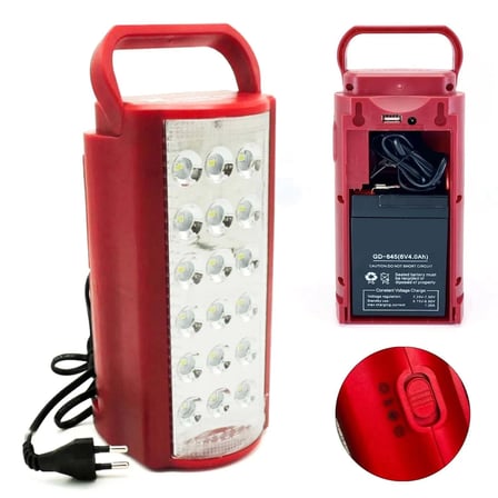 24 Büyük Ledli 80 Saat Yanan Powerbank Özellikli Akülü Led Işıldak ( Lisinya )