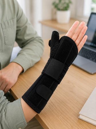 Başparmak Destekli El Bilek Ateli Metal Destekli Statik Bileklik Ayarlanabilir - Lisinya