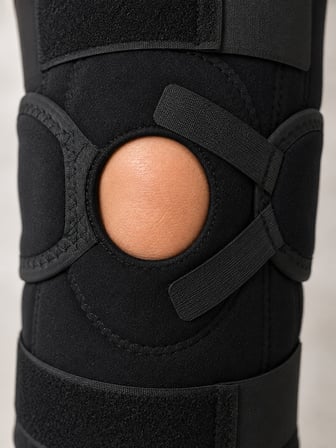 Açık Patella Ligamentli Dizlik Yan Destekli Esnek Ayarlanabilir Diz Desteği - Lisinya