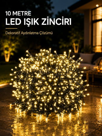 10 Metre Gün Işığı Led Işık Hafif ve Taşınabilir Özel Günler İçin - Lisinya