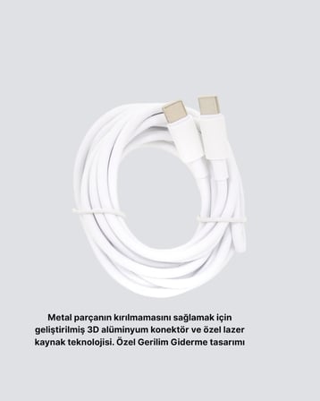 Dayanıklı Dış Kaplamalı 30W 5.0A Type-C Hızlı Şarj ve Data Kablosu - Lisinya