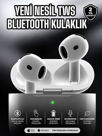 Kablosuz Bluetooth Kulaklık TWS ANC Özelliği Yüksek Ses Kaliteli - Lisinya