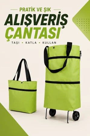 KATLANABİLİR ALIŞVERİŞ ÇANTASI - Lisinya