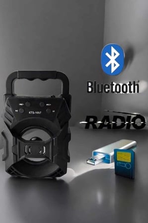 Işıklı Bluetooth Hoparlör Müzik ve Renkli Işık Taşınabiilir - Lisinya