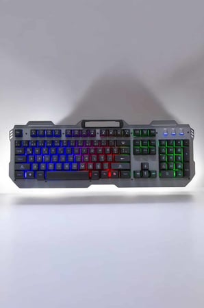 Oyuncu Klavyesi Q Klavye RGB Işıklı Mouse Hediyeli - Lisinya
