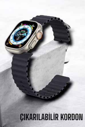 Bluetooth Bağlantılı Nabız, Kan Basıncı, Oksijen Ölçer Akıllı Saat - Lisinya
