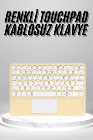 Touchpad Uyumlu Bluetooth Klavye Slim Kablosuz Wifi Q Klavye - Lisinya