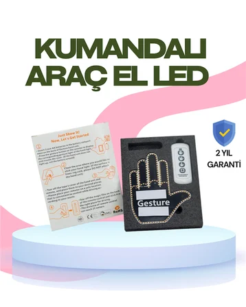 Yüksek Görünürlüklü Otomobil Işığı – 3 Modlu LED Arka Cam Aksesuarı, Pratik ve Eğlenceli - Lisinya