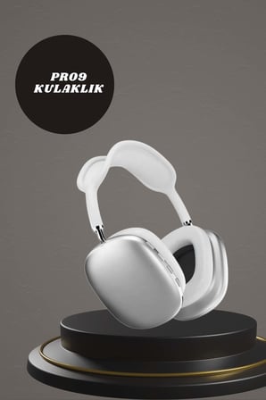 Kulak Üstü P9 Kablosuz Bluetooth Kulaklık ve 7 Kordonlu Akıllı Saat - Lisinya