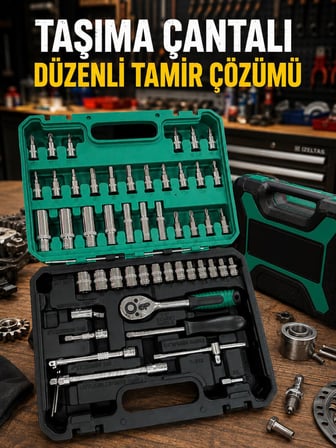 53 Parça Çok Amaçlı Lokma Anahtar Seti - Lisinya