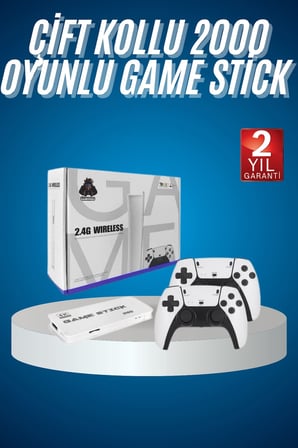 2.4 GHZ Oyun Konsolu Çift Konsol 4K Ultra Hd Game Stick - Lisinya