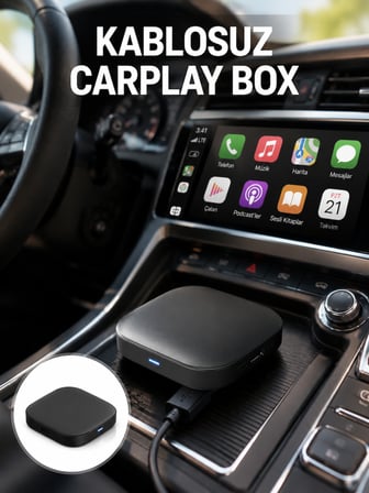 5.8GHz WiFi Destekli Kablosuz Android Auto Dönüştürücü Yeni Nesil - Lisinya