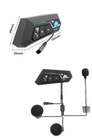 Yeni Nesil Dinleme Ve Konuşma Özellikli Intercom Kask Kulaklığı 5.0 Bluetooth - Lisinya