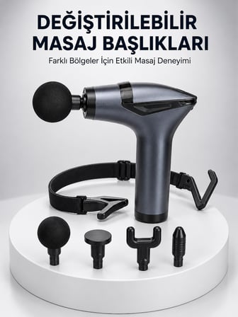 AKTÜEL 3in1 Taşınabilir Şarjlı Titreşimli Masaj Cihazı Çok Fonksiyonlu Yeni Nesil - Lisinya