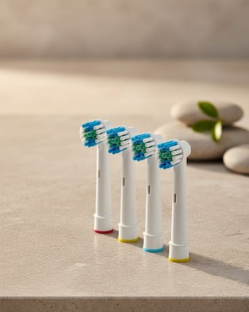 Renk Halkalı Aile Tipi Diş Fırçası Yedek Başlığı 4’lü Paket - Lisinya