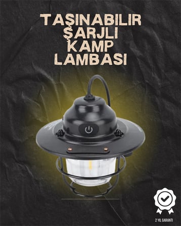 Kamp ve Bahçe İçin Retro LED Fener – Sıcak Işık, Uzun Ömürlü Batarya - Lisinya