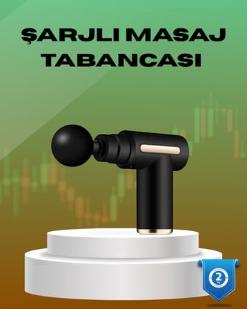 6 Kademeli Kas Masaj Tabancası 4 Başlıklı Güçlü Sessiz Sporcu Masaj Cihazı Şarjlı - Lisinya