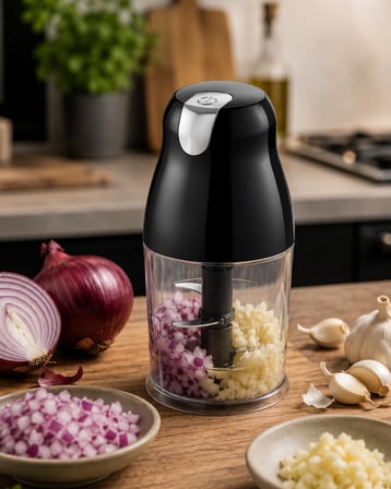 Turbo Fonksiyonlu Mutfak Doğrayıcı 1.5 L Hazneli Güçlü Rondo - Lisinya