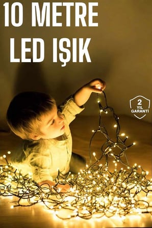 Gün Işığı 10 Metre Led Işık Şerit Led Süsleme Parti Malzemesi Yeni Nesil - Lisinya