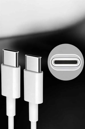 İOS Uyumlu Type-C Girişli Hızlı Şarj 15/15 Pro Max Adaptör ve Kablosu - Lisinya