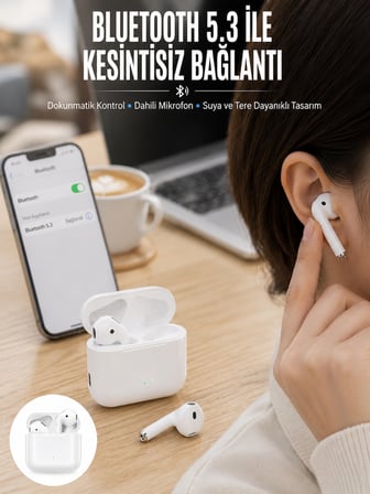 2.Nesil Yeni Model TWS Bluetooth Kulaklık Dokunmatik Kontrol Yüksek Ses Kaliteli Yeni Nesil - Lisiny