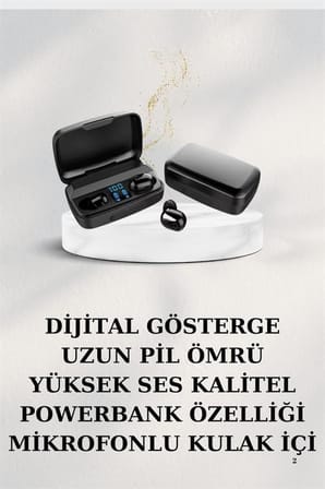 Dijital Göstergeli Bluetooth Kulaklık Kablosuz TWS Stereo Bluetooth 5.0 - Lisinya