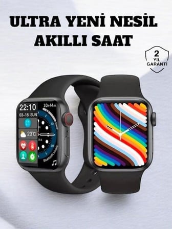 Akıllı Saat iOS ve Android ile Uyumlu Şık ve Çok Fonksiyonlu - Lisinya