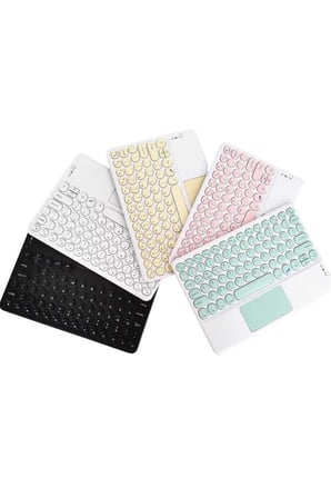 Touchpad Uyumlu Bluetooth Klavye Slim Kablosuz Wifi Q Klavye - Lisinya