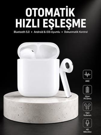 Yeni Nesil Dokunmatik Kontrol Çağrı Cevaplayabilen Kablosuz Bluetooth Kulaklık - Lisinya