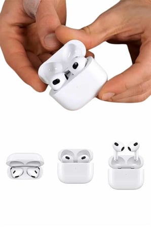 3.Nesil İOS Android Uyumlu Bluetooth 5.0 Beyaz Çağrı Cevaplama - Lisinya