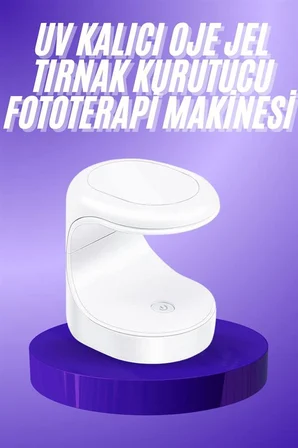 Seyehat Tipi Mini Oje Kurutucu Ultraviole Mor Işık Protez Tırnak Kurutucu - Lisinya
