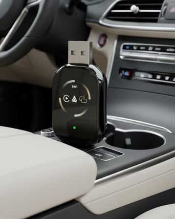 Kablosuz CarPlay Android Auto Dönüştürücü Kablo Derdi Olmadan Bağlantı - Lisinya