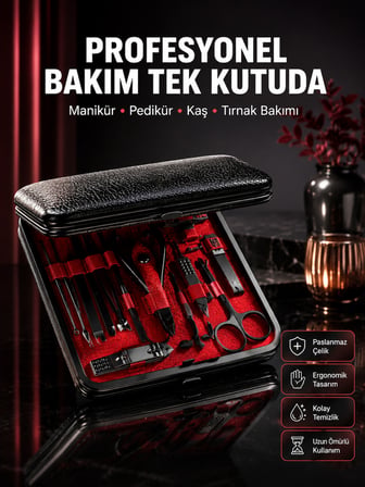 Siyah Kaymaz Teknolojili El ve Ayak Bakım Seti Yeni Nesil - Lisinya