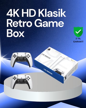 20000 Oyunlu Retro TV Oyun Konsolu 64GB SD Kartlı Model - Lisinya