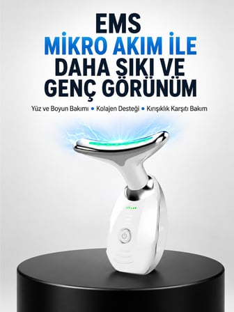 Kablosuz Şarjlı Yüz Masaj Cihazı | Cilt Yenileyici ve Nem Dengeleyici - Lisinya