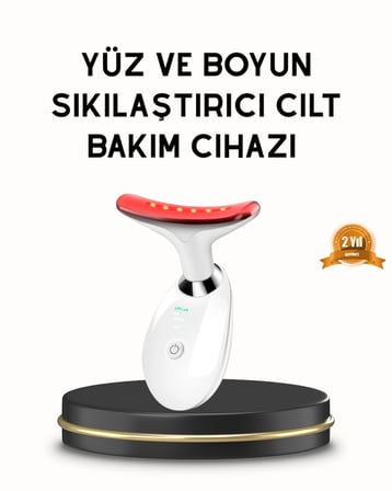 Boyun ve Gıdı Toparlayıcı EMS Cilt Sıkılaştırıcı 7000 Titreşim Isı Terapisi - Lisinya