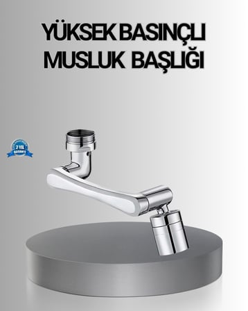 1080° Dönebilen Musluk Başlığı Robotik Kol Havalandırıcı Çok Yönlü Su Yönlendirme - Lisinya