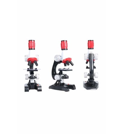Eğitici Mikroskop Kiti Zoom Led Işıklı 100x 400x 1200x ST1200X ( Lisinya )