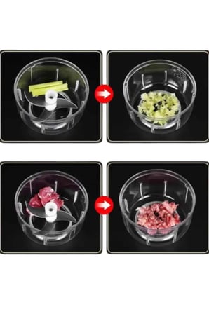 Şarjlı Mini El Rondosu Doğrayıcı Taşınabilir 250 ml Çelik Bıçaklı - Lisinya