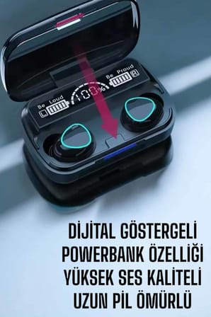 Bluetooth Bağlantılı Suya Dayanıklı, Uzun Pil Ömürlü Kablosuz Kulaklık - Lisinya