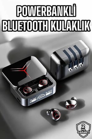 Yeni Nesil Powerbankli Bluetooth Bağlantılı Kablosuz Kulaklık - Lisinya