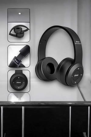 Kulak Üstü TF Kart ve AUX Destekli Ergonomik Bluetooth Kulaklık - Lisinya