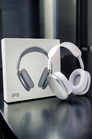 P9 Air Max Kablosuz 5.0 Mikrofonlu Bluetooth Kulaklık Beyaz Yüksek Ses Kaliteli - Lisinya